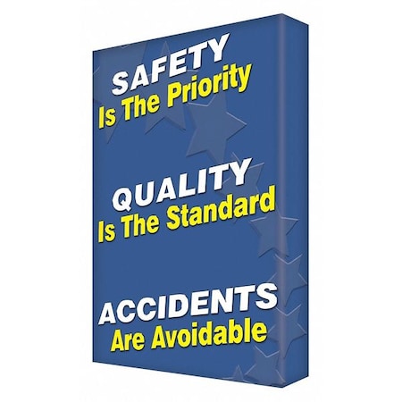 Condor SAFETY IS THE PRIORITY QUALITY IS THE STANDARD ACCIDENTS ARE PREVENTABLE!, 18 in W x 24 in H, 487D73 487D73