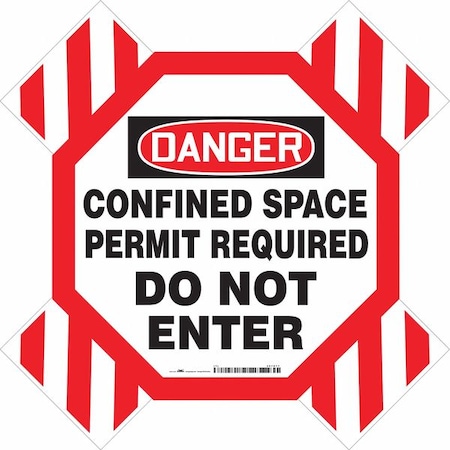 Condor Danger Sign, 42" W, 42" H, 0.250" Thickness, 487D77 487D77