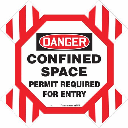 CONDOR Danger Sign, 42" W, 42" H, 0.250" Thickness, 487D78 487D78