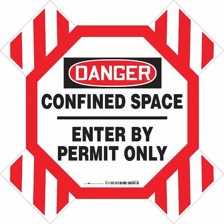 Condor Danger Sign, 42" W, 42" H, 0.250" Thickness, 487D79 487D79