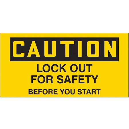 Condor Safety Label, 4-1/2" W, 4-1/2" H, PK2, 487D01 487D01