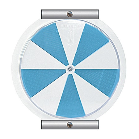 Accuform Ice Alert Indicator Sign, 6 in Height, 6 in Width, Aluminum, Plastic, Circle, No Text 487D05