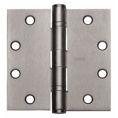 Best Door and Butt Hinge, Steel, Screw-On Mounting, 1 3/4 in Leaf W x 5 in Leaf H, Satin Chrome FBB179 5X4 5 26D  STL