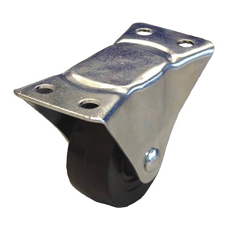Zoro Select Plate Caster, 175 lb. Load Rating, Rigid P2R-R025G-P