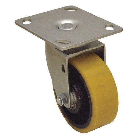 Zoro Select Plate Caster, 550 lb. Load Rating, Swivel P13S-UY040K-14