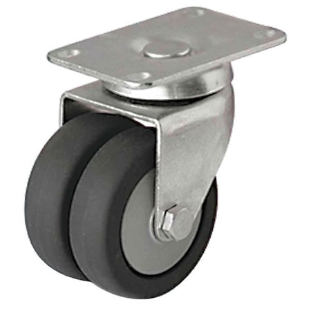 Zoro Select Plate Caster, 220 lb. Load Rating, Swivel P9S-RP030K-P