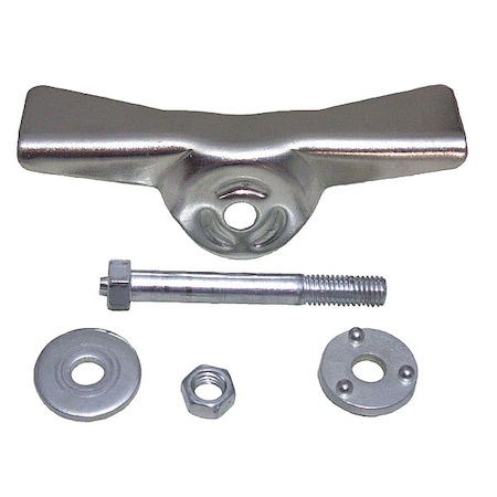 Zoro Select Caster Brake Kit, Zinc Plated, Side Cam P-CB21