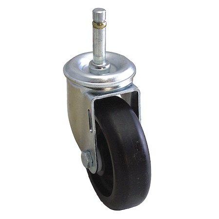Zoro Select Stem Caster, 250 lb. Load, Black Wheel P12S-PB035D-SG1