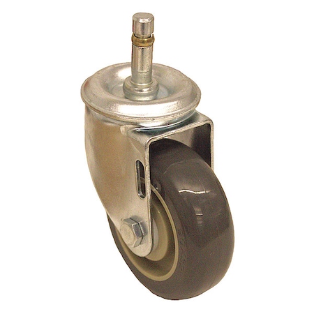 Zoro Select Stem Caster, 325 lb. Load, Gray Wheel P12S-UP035D-SG1