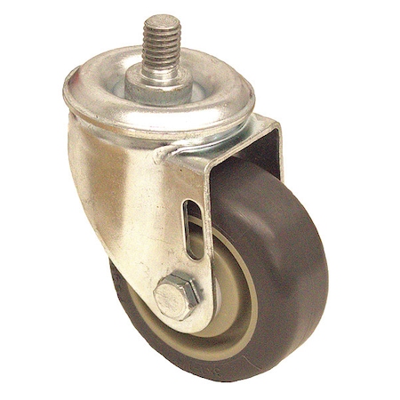 Zoro Select Stem Caster, 300 lb. Load, Gray Wheel P12S-UP030D-ST12