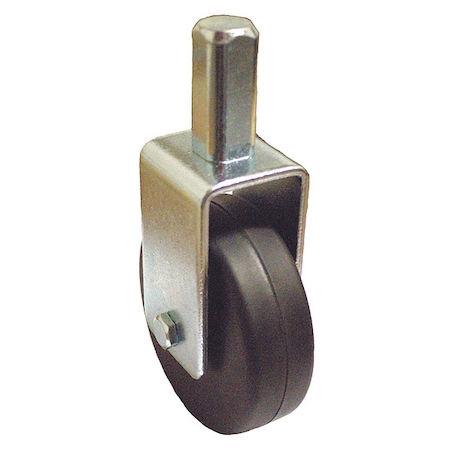 Zoro Select Stem Caster, 325 lb. Load, Black Wheel P12R-R040D-Q4