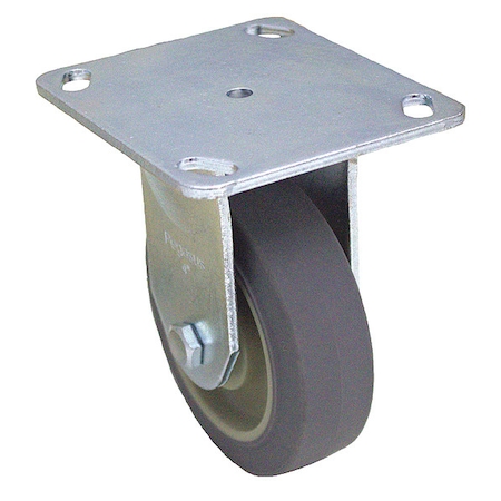 Zoro Select NSF-Listed Plate Caster, 325 lb. Load Rating, Rigid P12R-PRP060K-P3
