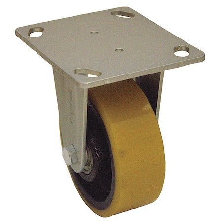 Zoro Select Plate Caster, 550 lb. Load Rating, Rigid P13R-UY040K-14