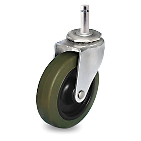 Zoro Select Stem Caster, 130 lb. Load, Gray Wheel P5S-UP040G-SG5