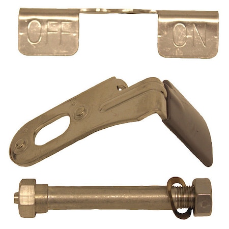 Zoro Select Caster Brake Kit, SS, Side Strap P-WB21X 050X200