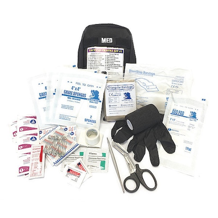 Medsource Bleeding Control Kit, Nylon Bag, 18 Components, 1 People Served MS-ELITE-142B