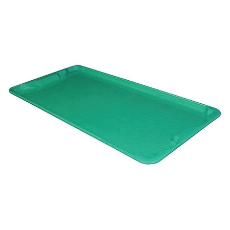 Toteline 780 Trash Can Lid, Green, Fiberglass Reinforced Composite, 20 in W/Dia 7801185170