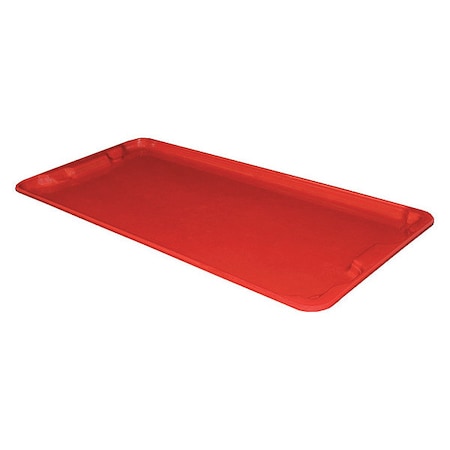 Toteline 780 Trash Can Lid, Red, Fiberglass Reinforced Composite, 20 in W/Dia 7801185280