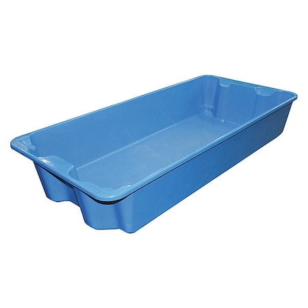 Toteline Stack & Nest Storage Container, 18.7 gal, 42-1/2 in L x 20 in W x 7-1/2 in H, Blue 780108W5268
