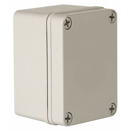 Wiegmann Pushbutton Enclosure, 5.12" H, Gray HW-PN4X533