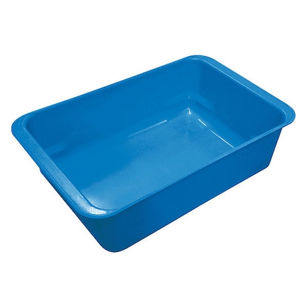 Toteline Nestable Storage Container, 2.8 gal, 17 in L x 11 in W x 5 in H, Blue 9020085268