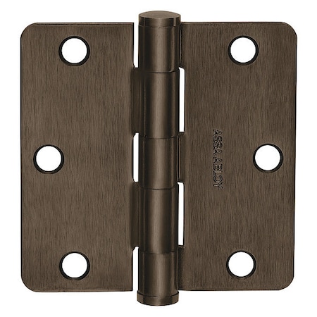 Mckinney Butt Hinge, Stainless Steel, Flush Mounting, 1 7/16 in Leaf W x 3 1/2 in Leaf H, Satin Stainless 58845