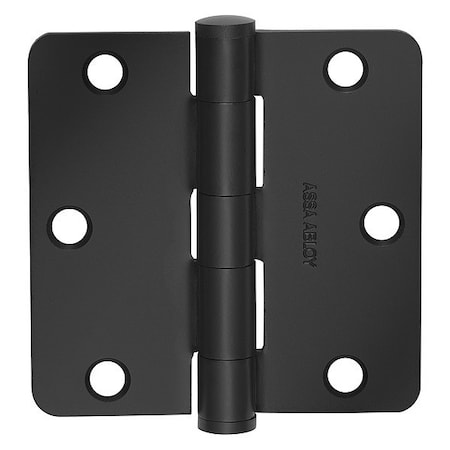 Mckinney Butt Hinge, Steel, Flush Mounting, 1 7/16 in Leaf W x 3 1/2 in Leaf H, Powder Coated 55443