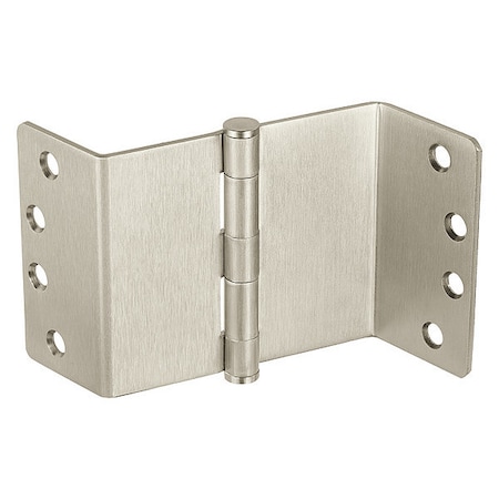 Mckinney Swing Clear Hinge, Steel, Flush Mounting, 1 1/4 in Leaf W x 4 in Leaf H, Satin Nickel 4 T2895 US15 1/4RC NL
