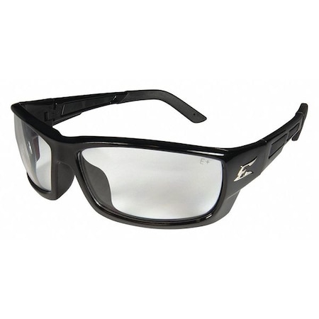 Edge Eyewear Mazeno Slim Fit, Safety Glasses, Anti-Scratch, Clear Lens, Black Frame, Full-Frame PM111
