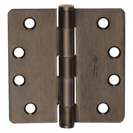 Mckinney Butt Hinge, Steel, Flush Mounting, 1 11/16 in Leaf W x 4 in Leaf H, Satin Brass 69824