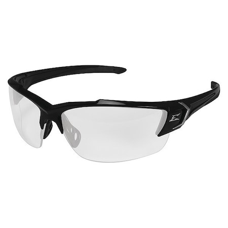 Edge Eyewear Khor G2, Safety Glasses, Anti-Fog, Anti-Static & Anti-Scratch, Clear Lens, Black Frame, Half-Frame SDK111VS-G2