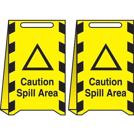 Condor Floor Sign, 20 in H, 12 in W, Corrugated Plastic, English, 487C83 487C83