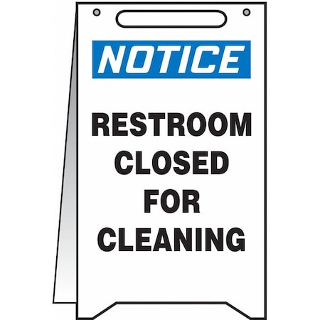 Condor Floor Sign, 20 in H, 12 in W, Plastic, English, 487C94 487C94