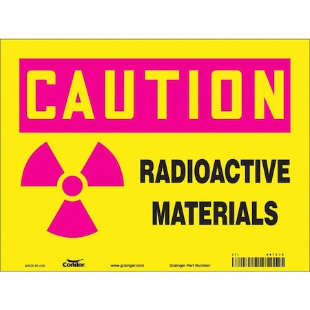 Condor Safety Sign, 9 in H, 12 in W, Polyethylene, Vertical Rectangle, 487C70 487C70