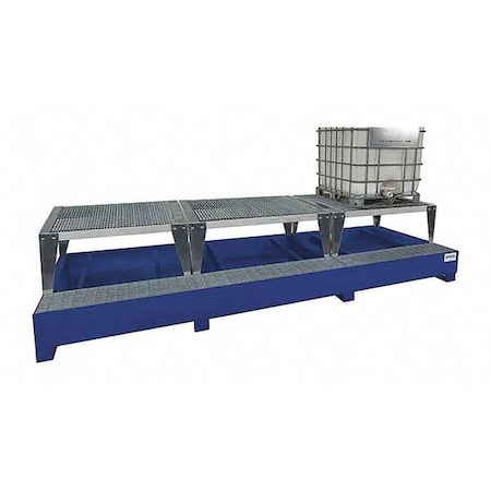 Denios IBC Dispensing Station, 385 gal Spill Capacity, 15,000 lb Load Capacity, Steel K17-8032