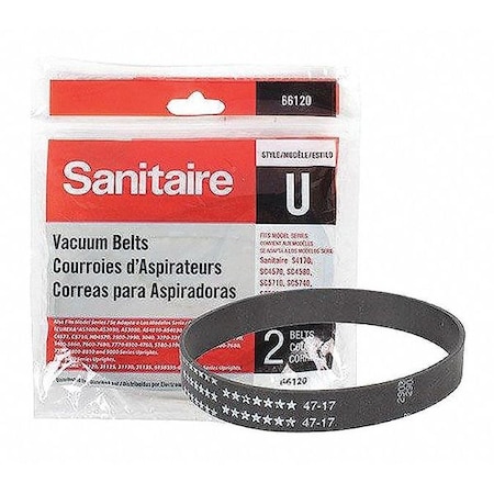 Sanitaire Upright Vacuum Belt, Flat, 24 PK 66120