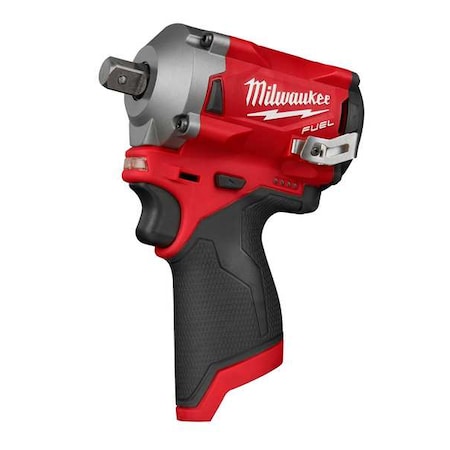 Milwaukee Tool M12 FUEL 1/2” Stubby Impact Wrench w/ Pin Detent 2555P-20