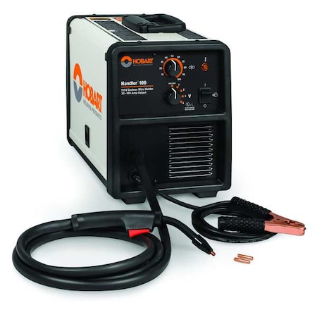 Hobart Welding Products MIG Welder, Handler(R), 1, 115V AC, 30 to 100A DC, 20 % 500572