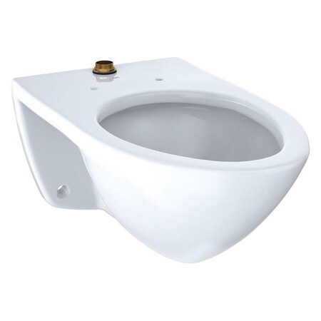 TOTO Toilet Bowl, 1.0/1.28/1.6 gpf, Flushometer, Wall Mount, Elongated, Cotton CT708U#01