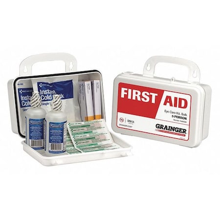 First Aid Only First Aid Kit and Housing, Plastic 20 Components, 5 People Served 59434