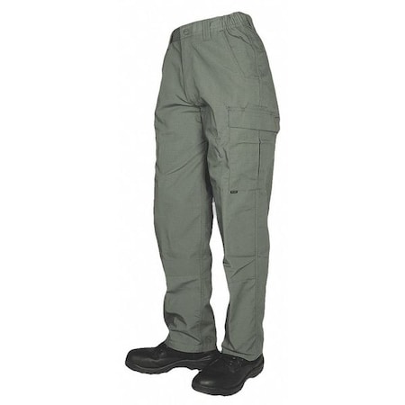 Tru-Spec Men's Men's Tactical Pants, 36 in, Olive Drab Green, 65% Polyester/35% Cotton Ripstop 1421