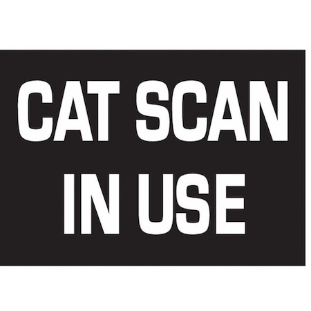 Dual-Lite Sign Panel, Wall, Message CAT SCAN IN USE OBN-KIT DIFF SW23