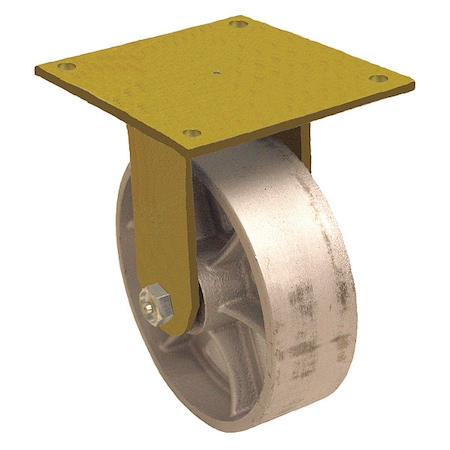 Zoro Select Plate Caster, 5" Wheel dia., 2" Wheel W P21R-C050R-15-YZ