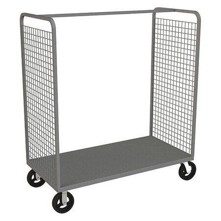 Durham Mfg Wire Cart, 30" Shelf Width, 60" Shelf L W2ST-306068-1-8MR95