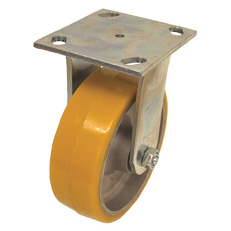 Zoro Select NSF-Listed Plate Caster, 1250 lb. Ld Rating, Roller P21R-UA060R-14
