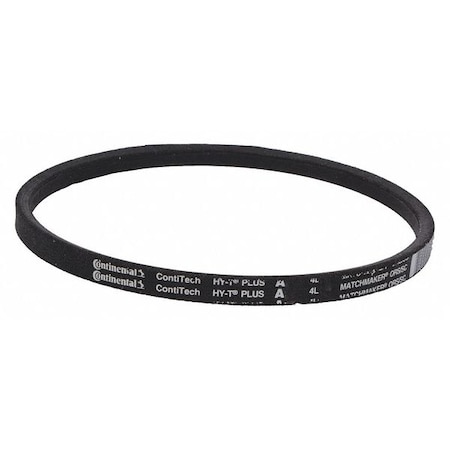 Continental A17 Classical V-Belt, 19 in Outside Length, 1/2 in Top Width, 5/16" Thickness, 1 Ribs A17