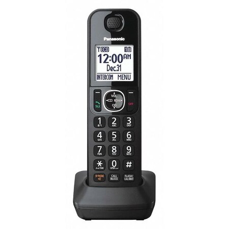 Panasonic Handset, Black, Plastic, Includes Belt Clip KX-TGFA30B