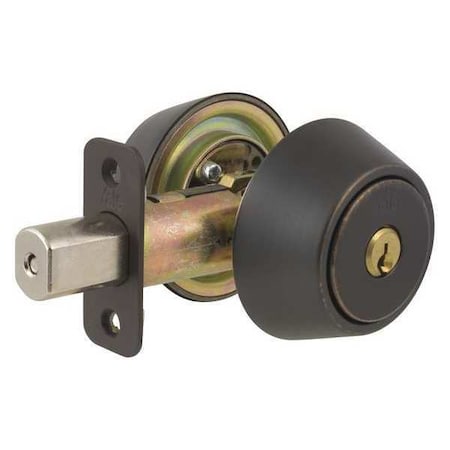 Yale Residential Deadbolt, Brass, Double, 6 Pins, Metal D982K01