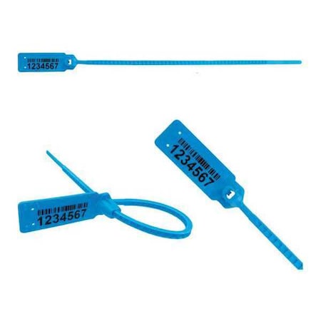 Elc Security Products Pull Tight Barcode Seals 8-1/2" x 9/64", Blue, Pk250 060RIML128PPBL