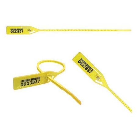 Elc Security Products Pull Rip Barcode Seals 8-1/2" x 9/64", Yellow, Pk250 061RIML128PPYL